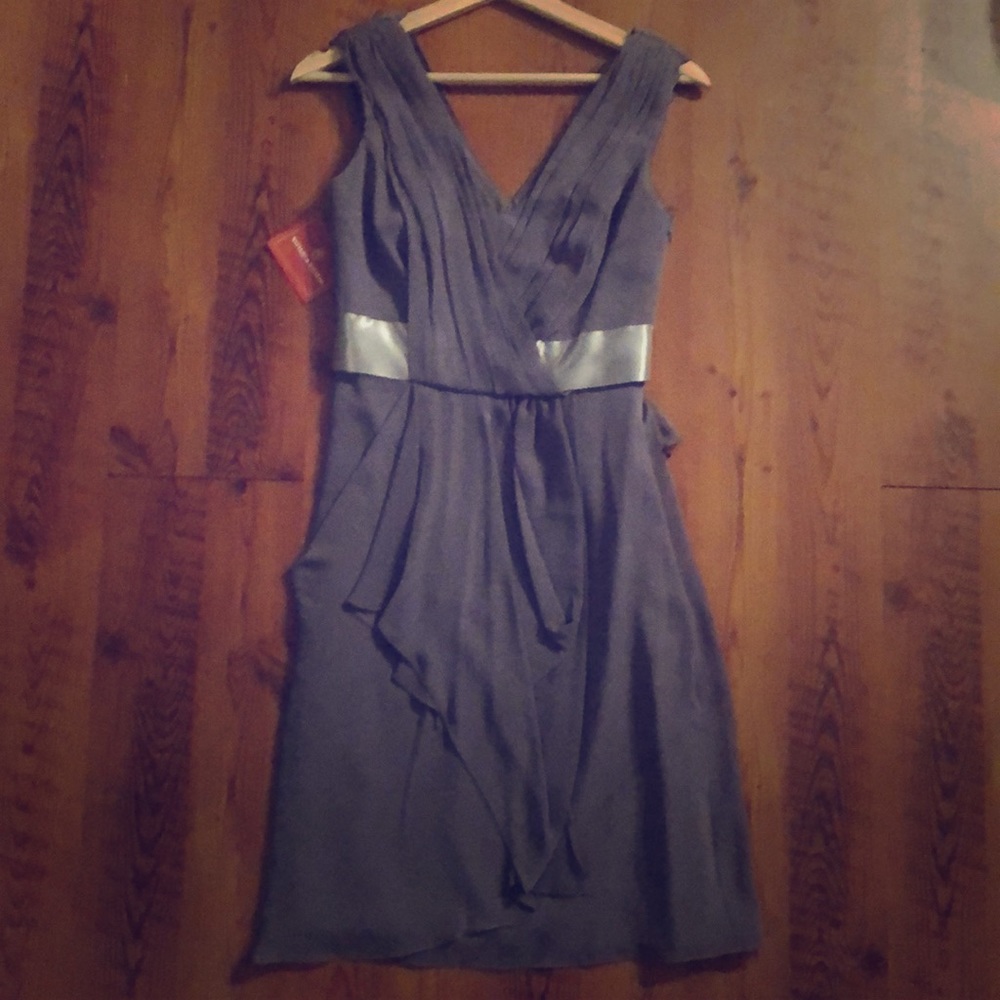 Watters & Watters Gray Dress, Size 0, NWT